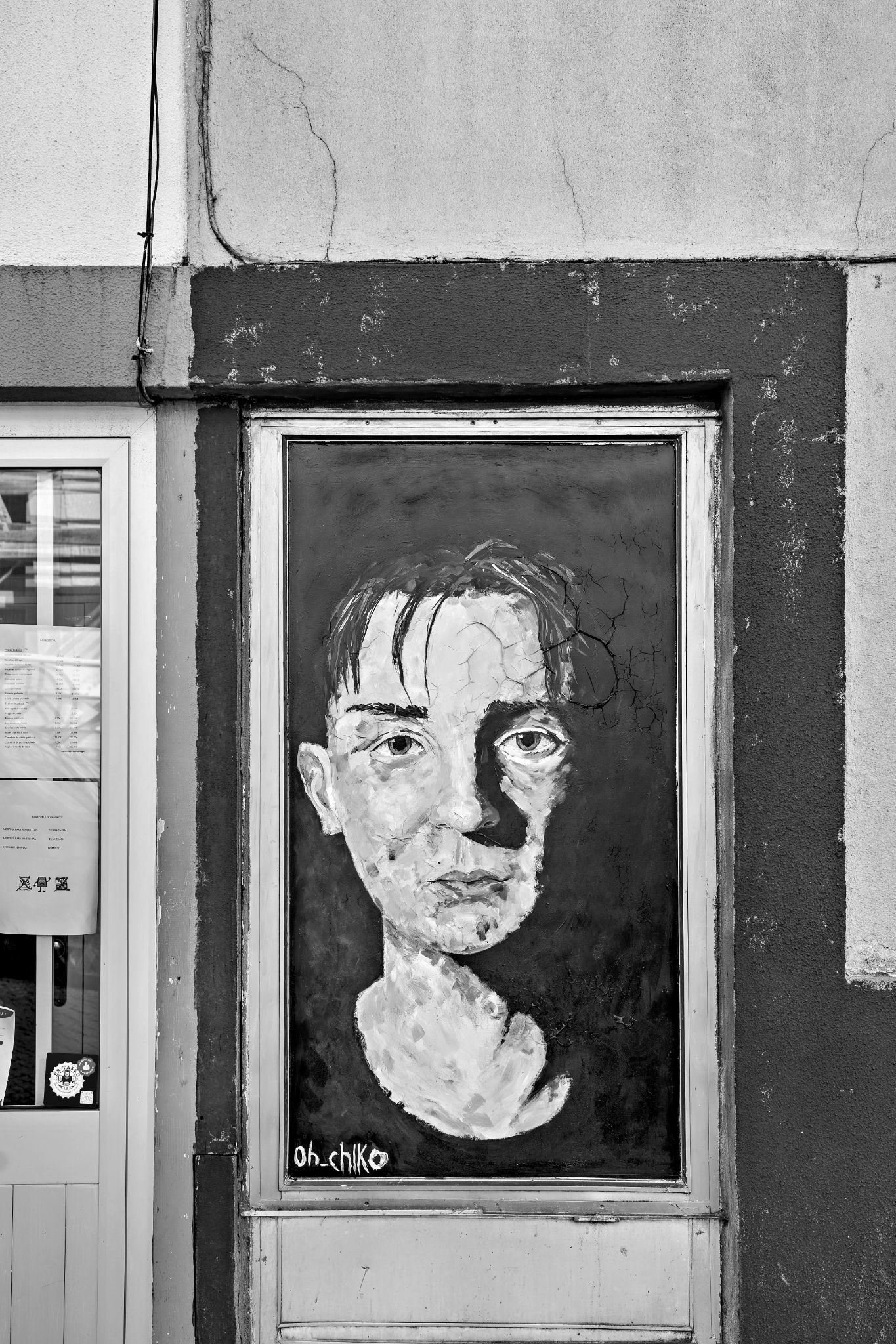 Oktober 2024: Wandmalerei in Rua Actor João Guedes, Porto